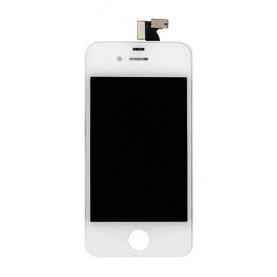 Lcd With Touch Screen For Apple Iphone 4 White By - Maxbhi Com
