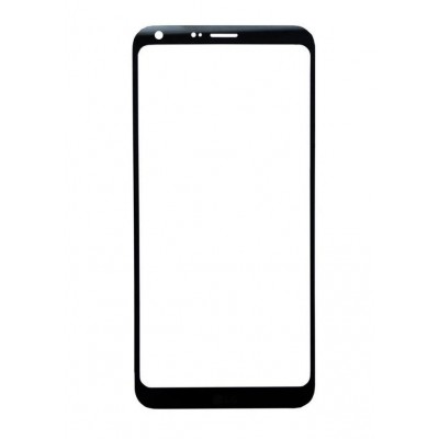 Replacement Front Glass For Lg Q6 Black By - Maxbhi Com