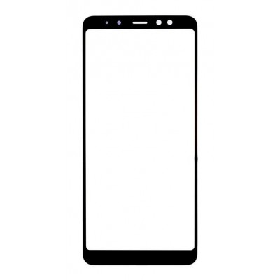 Replacement Front Glass For Samsung Galaxy A8 2018 White By - Maxbhi Com