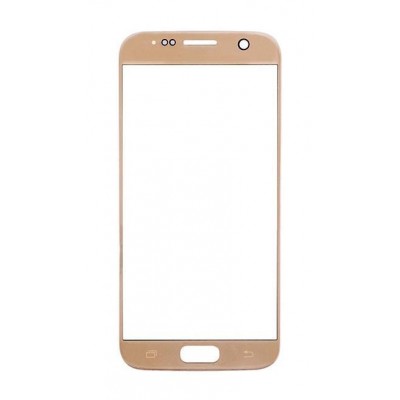 Replacement Front Glass For Samsung Galaxy S7 Pink Gold By - Maxbhi Com