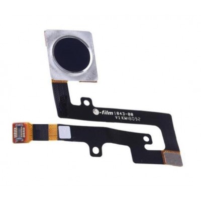 Fingerprint Sensor Flex Cable For Nokia X6 2018 Black By - Maxbhi Com