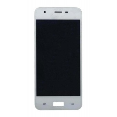 Lcd With Touch Screen For Lyf C451 White By - Maxbhi Com