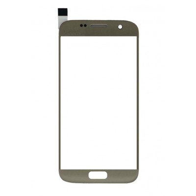 Replacement Front Glass For Samsung Galaxy S7 Gold By - Maxbhi Com