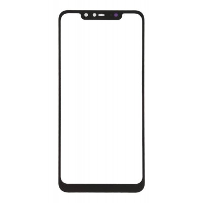 Replacement Front Glass For Xiaomi Redmi Note 6 Pro Black By - Maxbhi Com