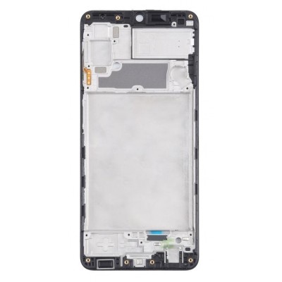 Lcd Frame Middle Chassis For Samsung Galaxy A22 Black By - Maxbhi Com