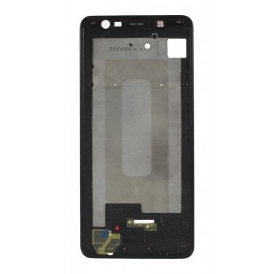 Lcd Frame Middle Chassis For Samsung Galaxy A7 2018 Black By - Maxbhi Com
