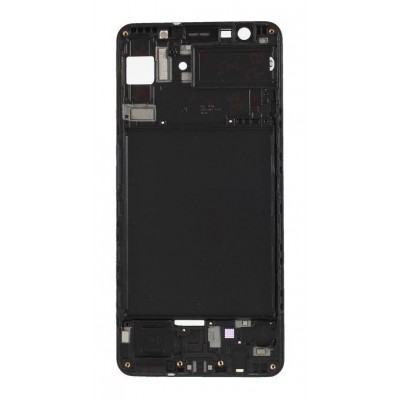 Lcd Frame Middle Chassis For Samsung Galaxy A7 2018 Black By - Maxbhi Com