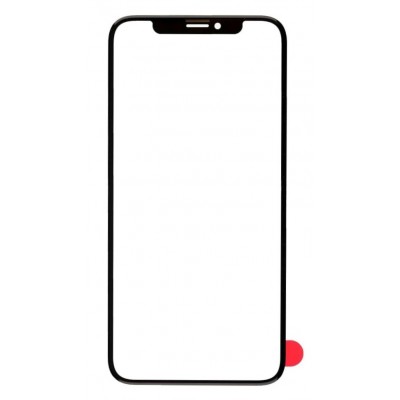 Replacement Front Glass For Apple Iphone X Black By - Maxbhi Com