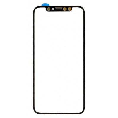 Replacement Front Glass For Apple Iphone X Black By - Maxbhi Com