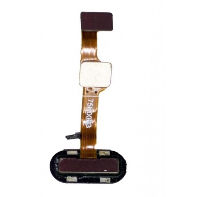 Fingerprint Sensor Flex Cable For Oppo F3 Black By - Maxbhi Com