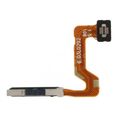 Fingerprint Sensor Flex Cable For Oppo A52 Black By - Maxbhi Com