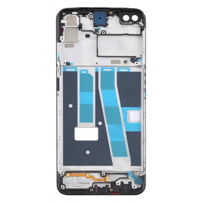 Lcd Frame Middle Chassis For Oppo A52 Black By - Maxbhi Com