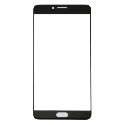 Replacement Front Glass For Samsung Galaxy C9 Pro Black By - Maxbhi Com