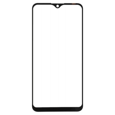 Replacement Front Glass For Oppo A15 Black By - Maxbhi Com