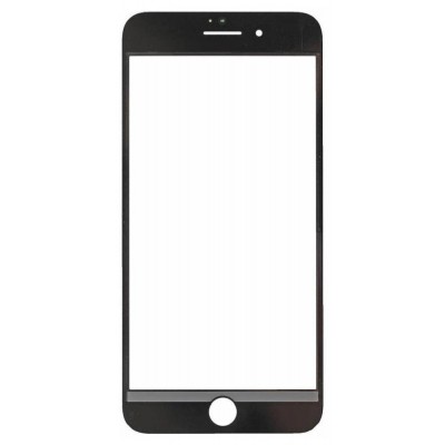 Replacement Front Glass For Apple Iphone 8 Plus Black By - Maxbhi Com