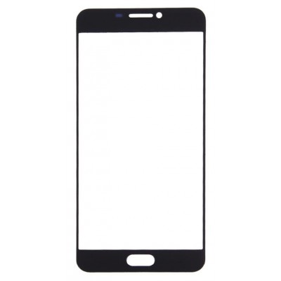 Replacement Front Glass For Samsung Galaxy C7 Black By - Maxbhi Com