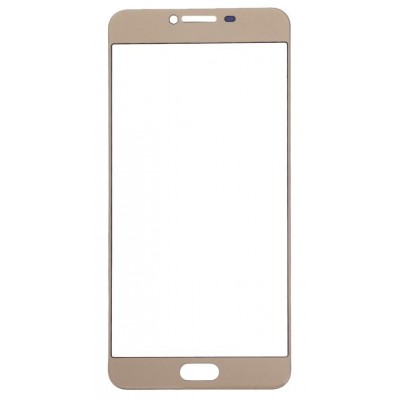 Replacement Front Glass For Samsung Galaxy C7 Gold By - Maxbhi Com