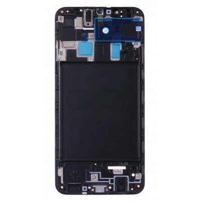 Lcd Frame Middle Chassis For Samsung Galaxy A20 Black By - Maxbhi Com