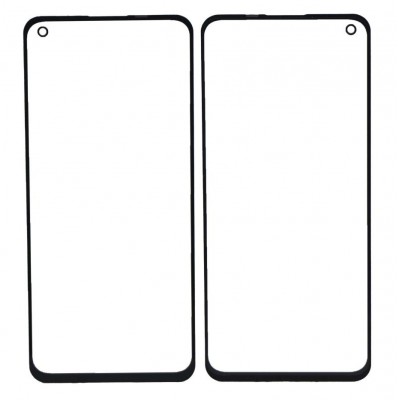 Replacement Front Glass For Oppo Reno6 5g Black By - Maxbhi Com