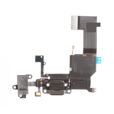 Charging Connector Flex Cable For Apple Iphone 5c With Charging Port And Mic White - Maxbhi Com