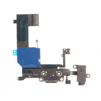 Charging Connector Flex Cable For Apple Iphone 5c With Charging Port And Mic White - Maxbhi Com