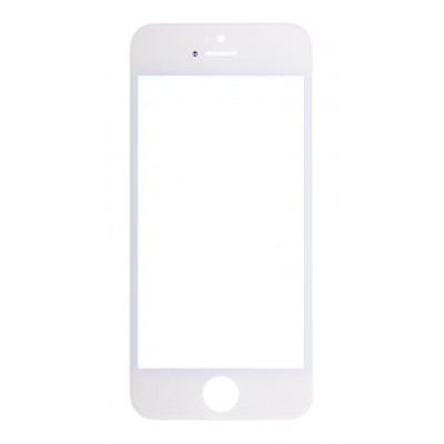 Replacement Front Glass For Apple Iphone 5se Silver By - Maxbhi Com