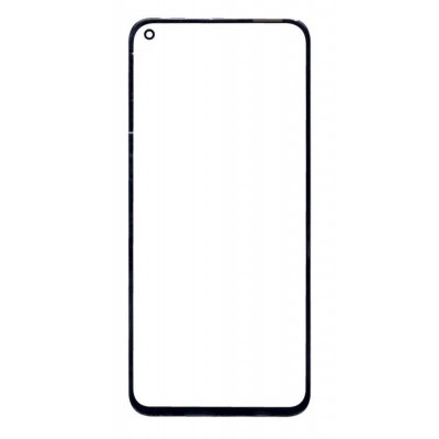 Replacement Front Glass For Huawei Nova 7i Black By - Maxbhi Com