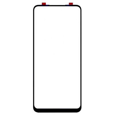 Replacement Front Glass For Infinix Hot 10 Black By - Maxbhi Com