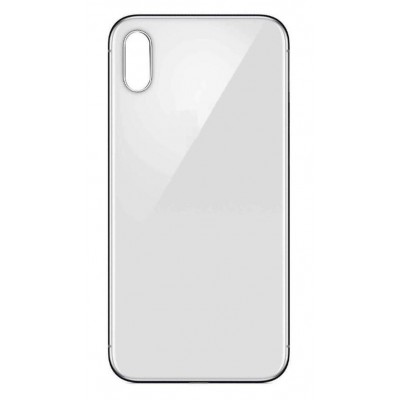 Back Panel Cover For Apple Iphone Xs Silver - Maxbhi Com