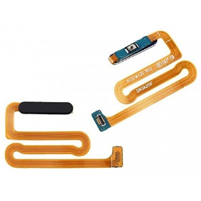 Fingerprint Sensor Flex Cable For Samsung Galaxy F22 Black By - Maxbhi Com