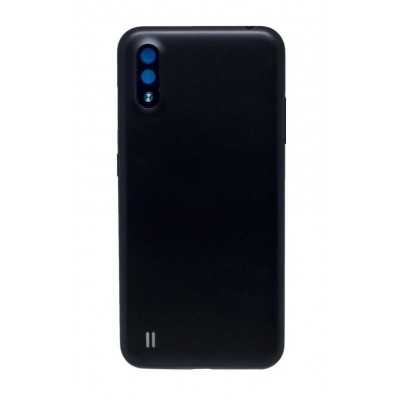 Back Panel Cover For Samsung Galaxy M01 Black - Maxbhi Com