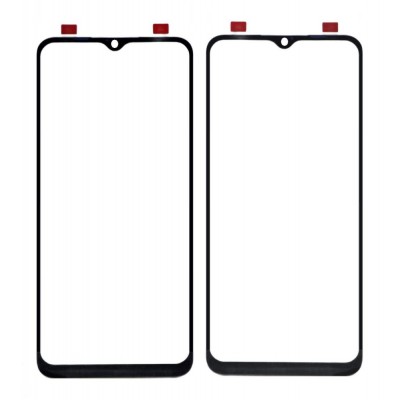 Replacement Front Glass For Realme C21y Black By - Maxbhi Com