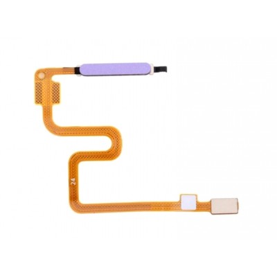 Fingerprint Sensor Flex Cable For Xiaomi Redmi Note 9t Purple By - Maxbhi Com