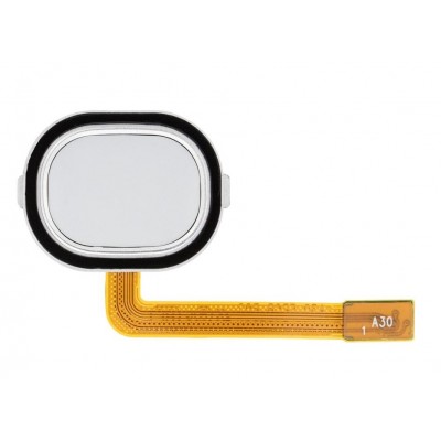 Fingerprint Sensor Flex Cable For Samsung Galaxy A30 White By - Maxbhi Com
