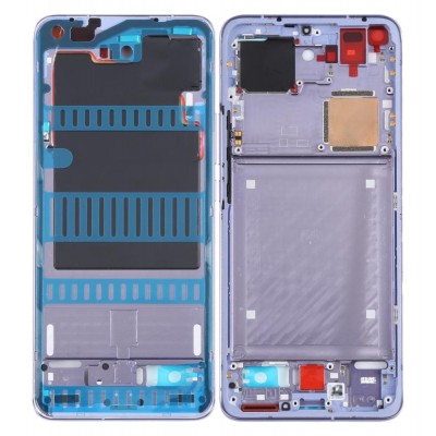 Lcd Frame Middle Chassis For Xiaomi Mi 11 Pro White By - Maxbhi Com