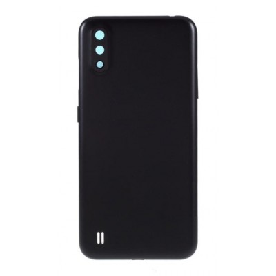 Back Panel Cover For Samsung Galaxy A01 Black - Maxbhi Com