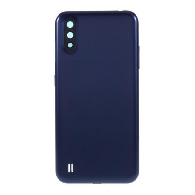 Back Panel Cover For Samsung Galaxy A01 Blue - Maxbhi Com