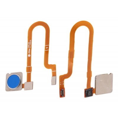 Fingerprint Sensor Flex Cable For Xiaomi Mi 8 Lite Blue By - Maxbhi Com
