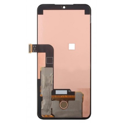 Lcd With Touch Screen For Lg V50s Thinq 5g White By - Maxbhi Com