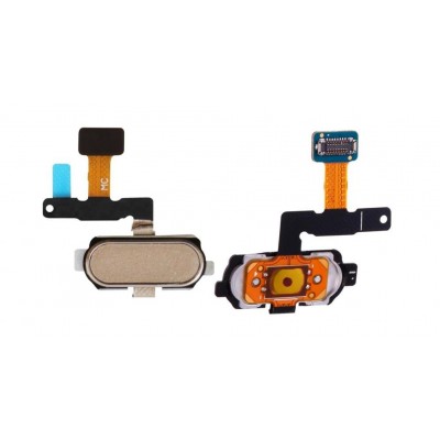 Fingerprint Sensor Flex Cable For Samsung Galaxy J7 2017 White By - Maxbhi Com