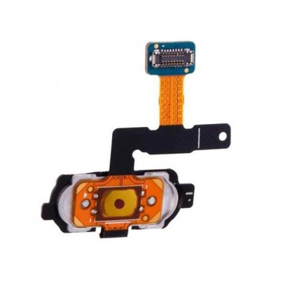 Fingerprint Sensor Flex Cable For Samsung Galaxy J7 2017 White By - Maxbhi Com