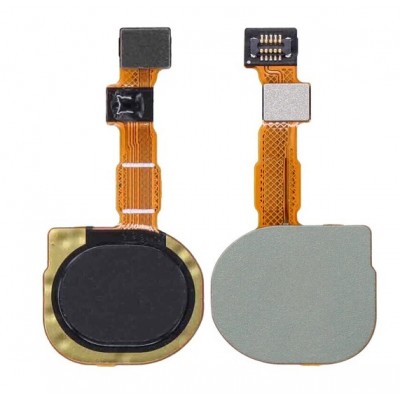 Fingerprint Sensor Flex Cable For Samsung Galaxy M01s Black By - Maxbhi Com