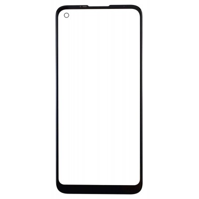 Replacement Front Glass For Motorola Moto G8 Black By - Maxbhi Com
