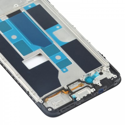 Lcd Frame Middle Chassis For Oppo A55 5g Black By - Maxbhi Com