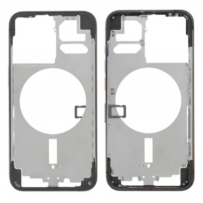Lcd Frame Middle Chassis For Apple Iphone 13 Pro Black By - Maxbhi Com