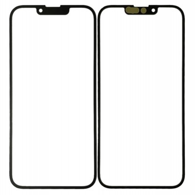 Replacement Front Glass For Apple Iphone 13 Black By - Maxbhi Com