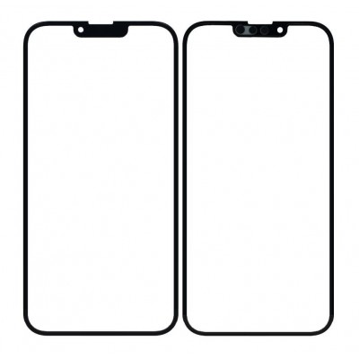Replacement Front Glass For Apple Iphone 13 Pro Max Black By - Maxbhi Com