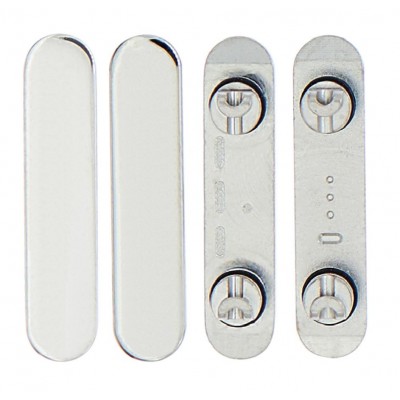 Volume Side Button Outer for Apple iPhone 13 Pro Max Silver - Plastic Key