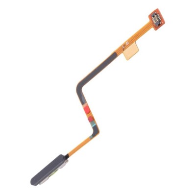 Fingerprint Sensor Flex Cable For Xiaomi Redmi Note 9 Pro 5g Black By - Maxbhi Com