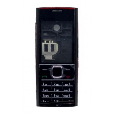 Housing For Nokia X200 Red Black - Maxbhi Com
